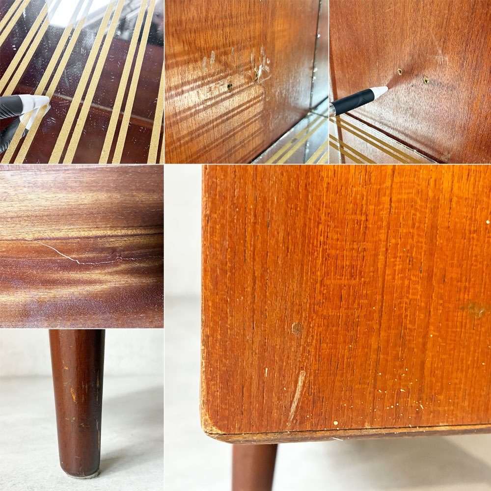 ターニッジ Turnidge チーク材 カクテルキャビネット ビューロー キャビネット 北欧スタイル UKビンテージ ミッドセンチュリー 希少 ★