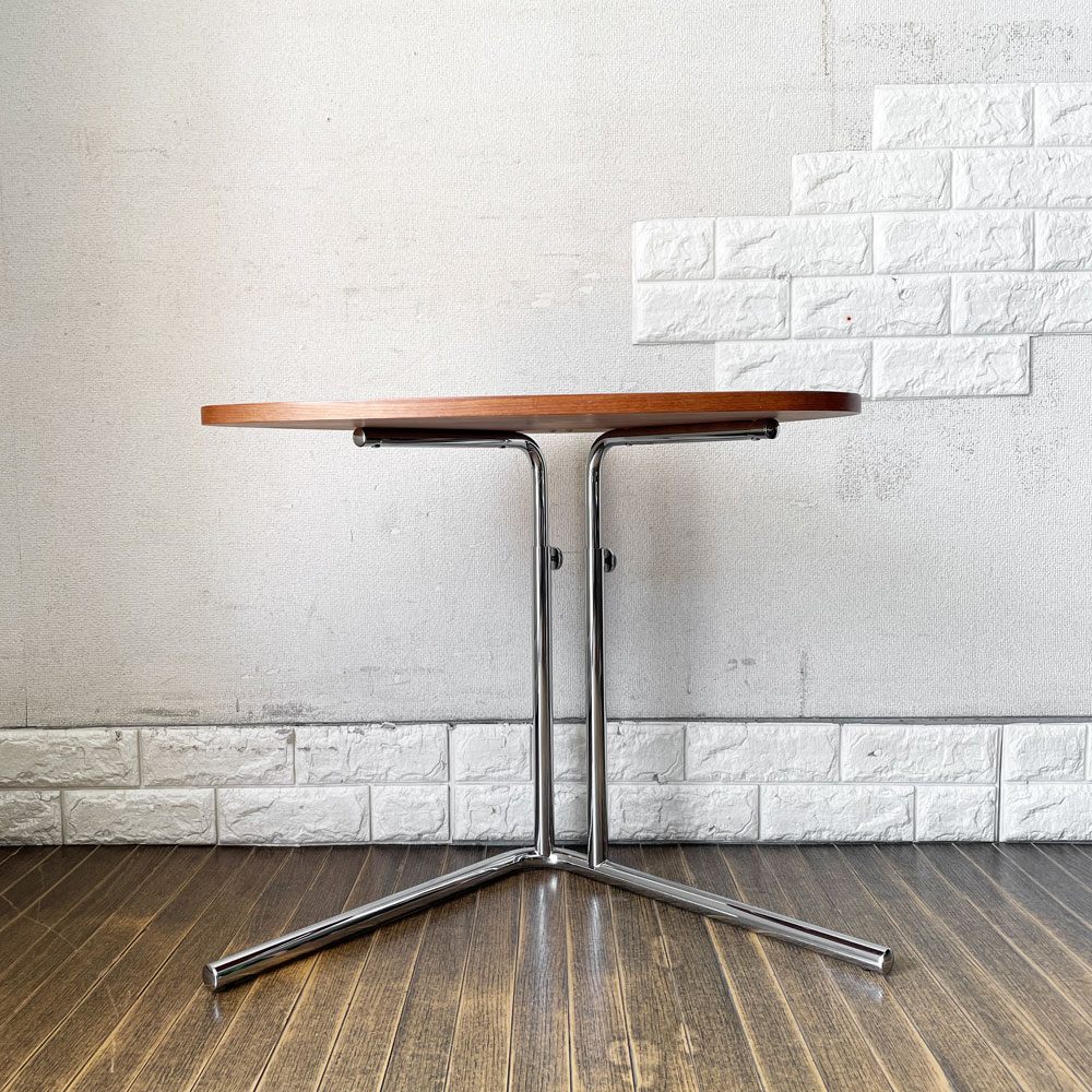 テクタ TECTA サイドテーブル K22 SIDE TABLE ウォールナット材 昇降式 アレキサンダー・カルダー ドイツ バウハウス ACTUS取扱 定価￥92,400- ◎