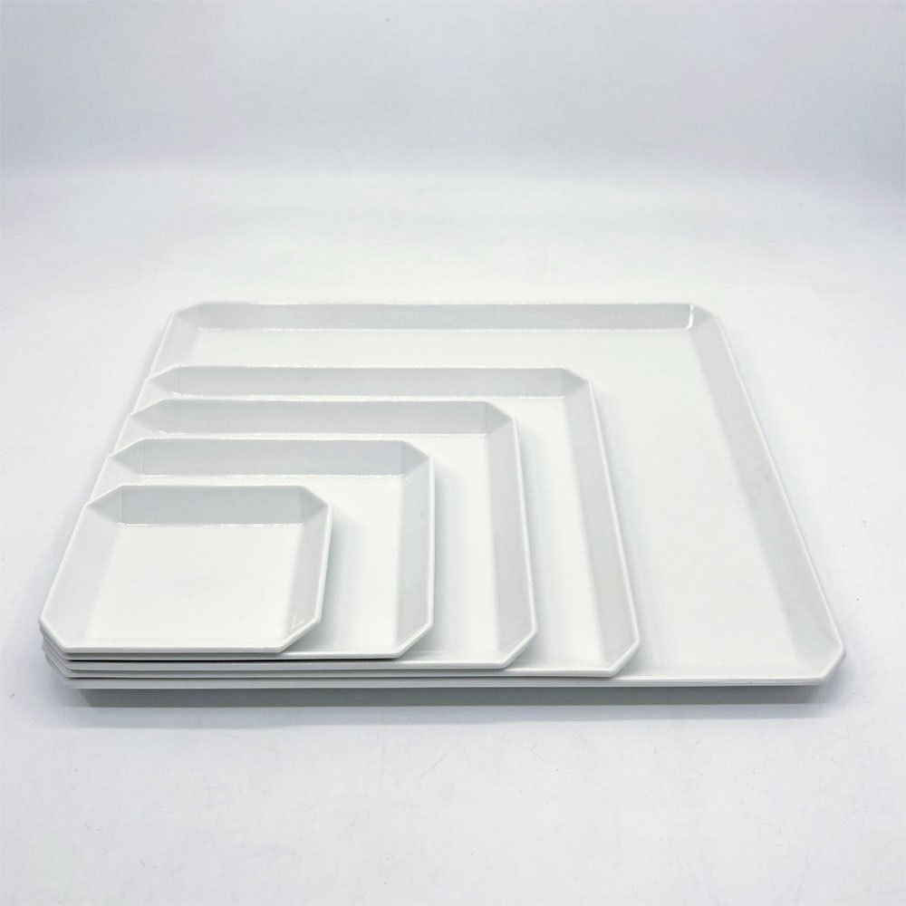 アリタジャパン 1616/arita japan スタンダード TY スクエアプレート 5枚セット 柳原照弘 有田焼 陶器 ホワイト ●