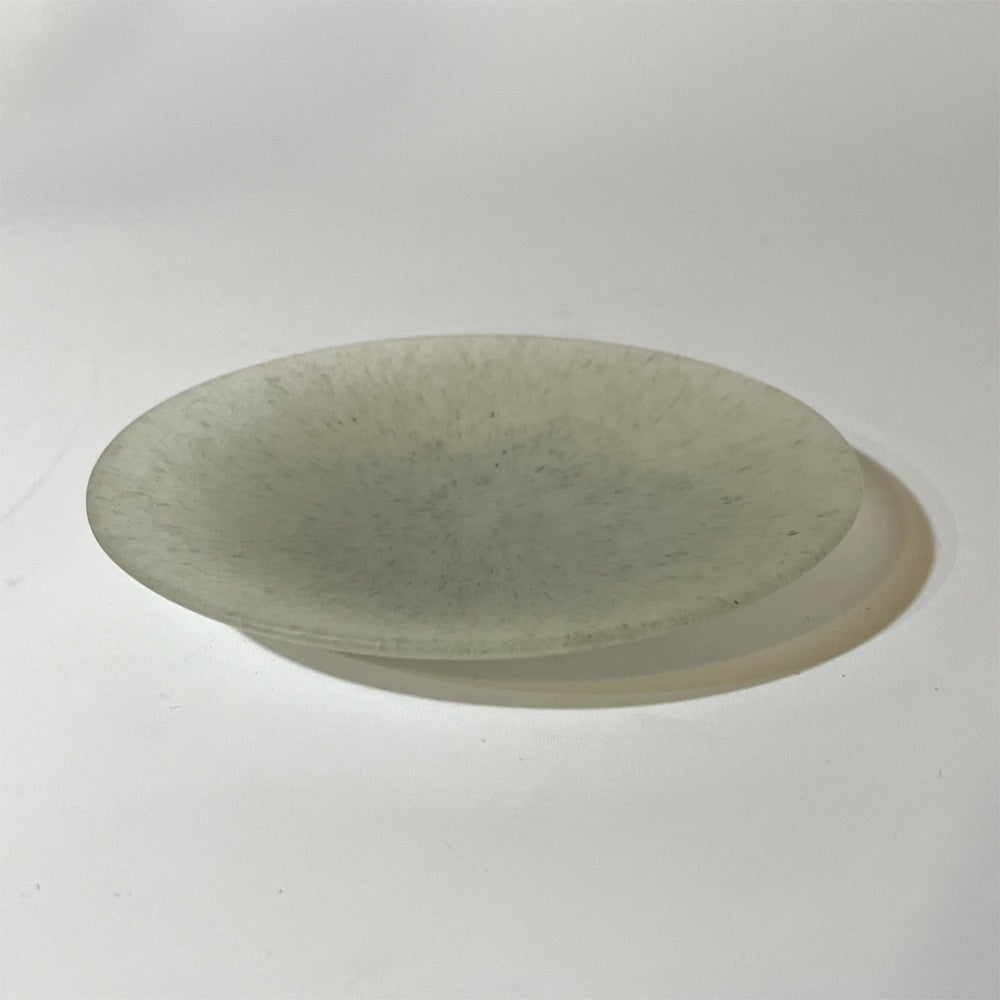 波多野裕子 パート・ド・ヴェール 小皿 10cm 現代作家 ★