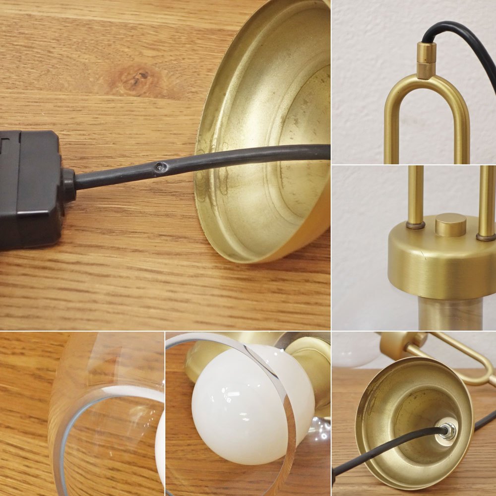 トーズ TOWARDS ブロス ペンダントライト ラウンド Blos Pendant Round ガラス 真鍮 Sサイズ 直径19cm C ●
