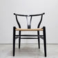 カールハンセン&サン Carl Hansen&Son CH24 Yチェア ブラックラッカー × ナチュラルペーパーコード ビーチ材 ハンス J. ウェグナー 北欧 デンマーク フルリペア品 ●