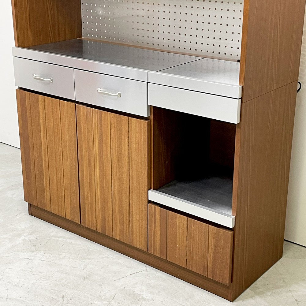 ウニコ unico ストラーダ STRADA キッチンボード カップボード 食器棚 オープンタイプ W120cm 廃番 ●