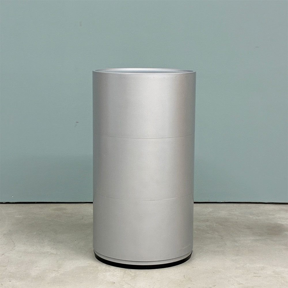 カルテル Kartell コンポニビリ COMPONIBILI 3段 シルバー ストレージボックス H58.5cm アンナ・カステッリ・フェリエーリ イタリア ◎