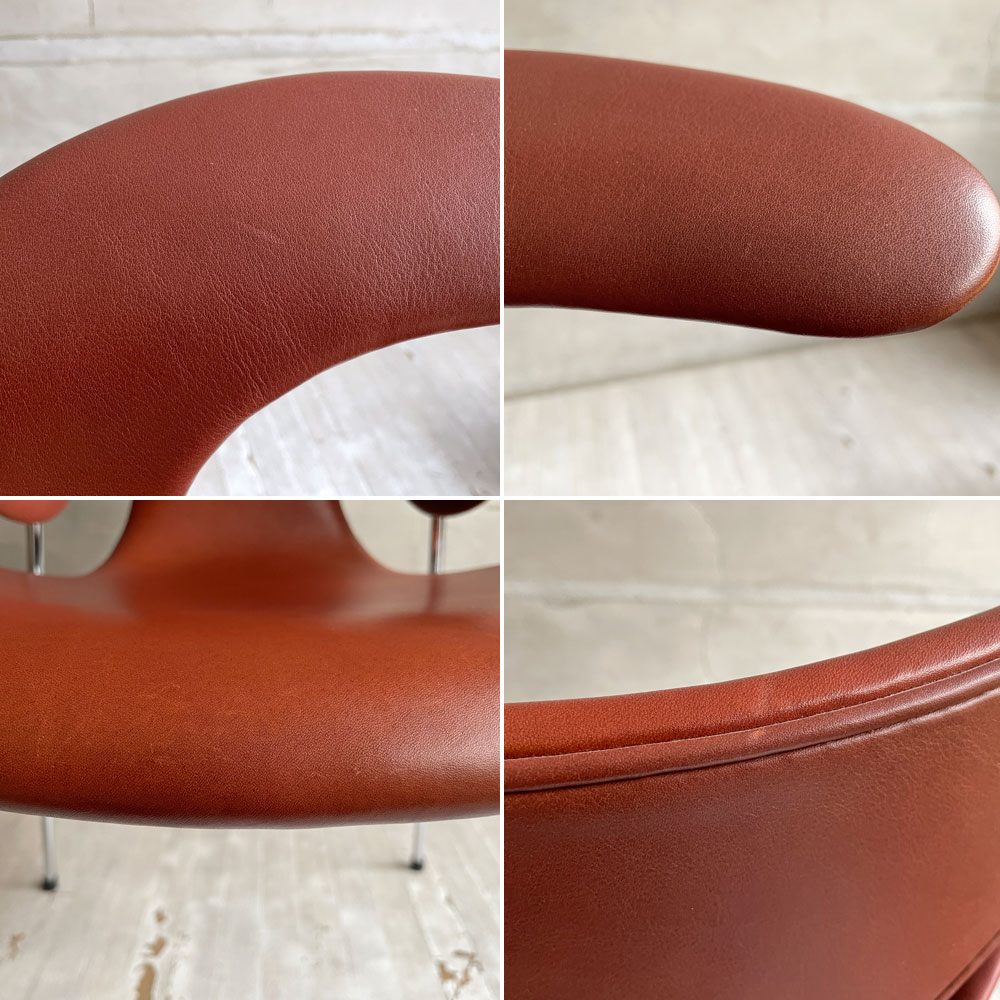 フリッツハンセン Fritz Hansen リリー LiLY アームチェア エイトチェア フルパディング 3208 150周年 アニバーサリーモデル グレースレザー チェスナット アルネ・ヤコブセン ♪