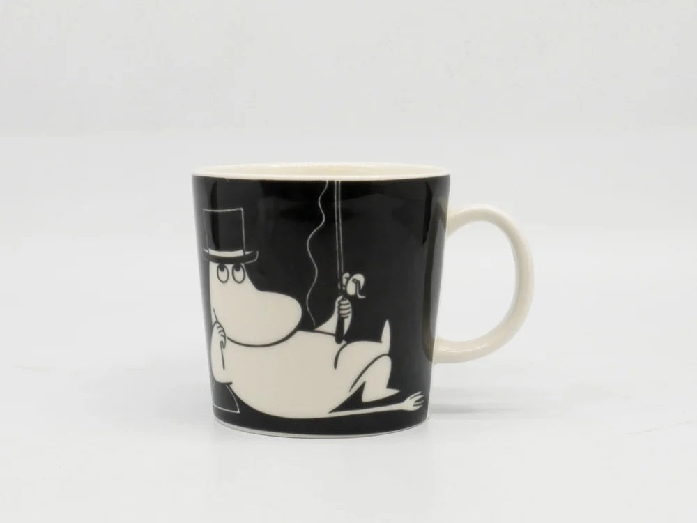 アラビア ARABIA ムーミン Moomin マグカップ ムーミンパパ ブラック 2013年 廃番 フィンランド 北欧食器 ●