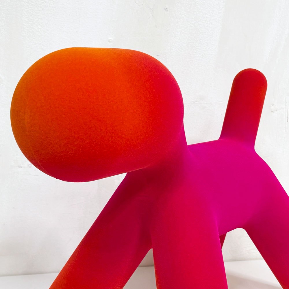 マジス MAGIS パピー PUPPY トイドッグ S ベルベット 起毛 エーロアールニオ フューシャ・オレンジ  グラデーション 未使用品 モダンポップ ●