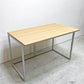 ビスレー BISLEY デスクプラン DESK PLAN Lフット ワーキングテーブル デスク オーク メラミン天板 スチール脚 W120cm イギリス ●
