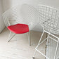 ノル Knoll ダイヤモンドチェア Diamond Chair ハリー・ベルトイア Harry Bertoia ホワイトフレーム シートパッド付 定価￥382,800- ★