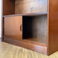 ハーバート E. ギブス HERBERT E. GIBBS FURNITURE チーク材キャビネット 飾り棚 本棚 ガラス欠品 UKビンテージ ◎