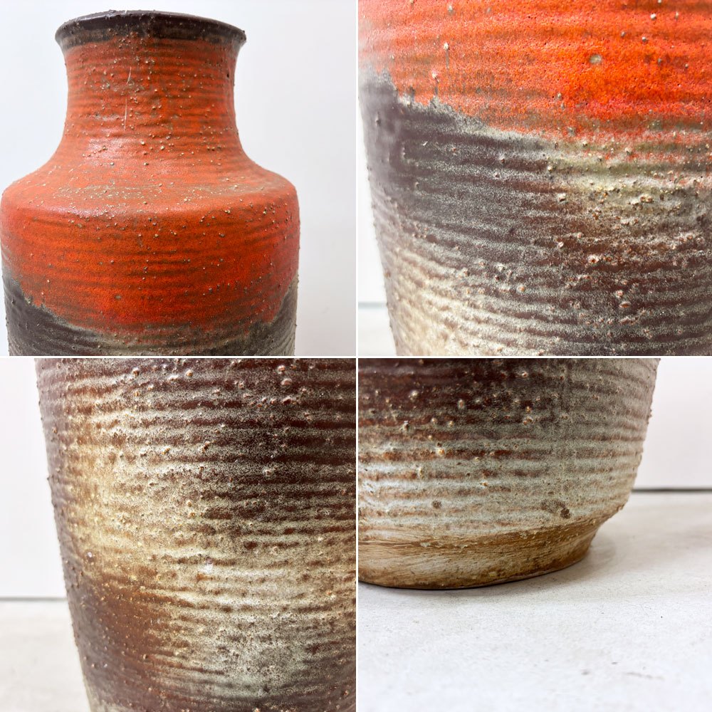 ファットラヴァ FAT LAVA フラワーベース 花瓶 壷 H54cm 西ドイツ West Germany ビンテージ ミッドセンチュリー ●