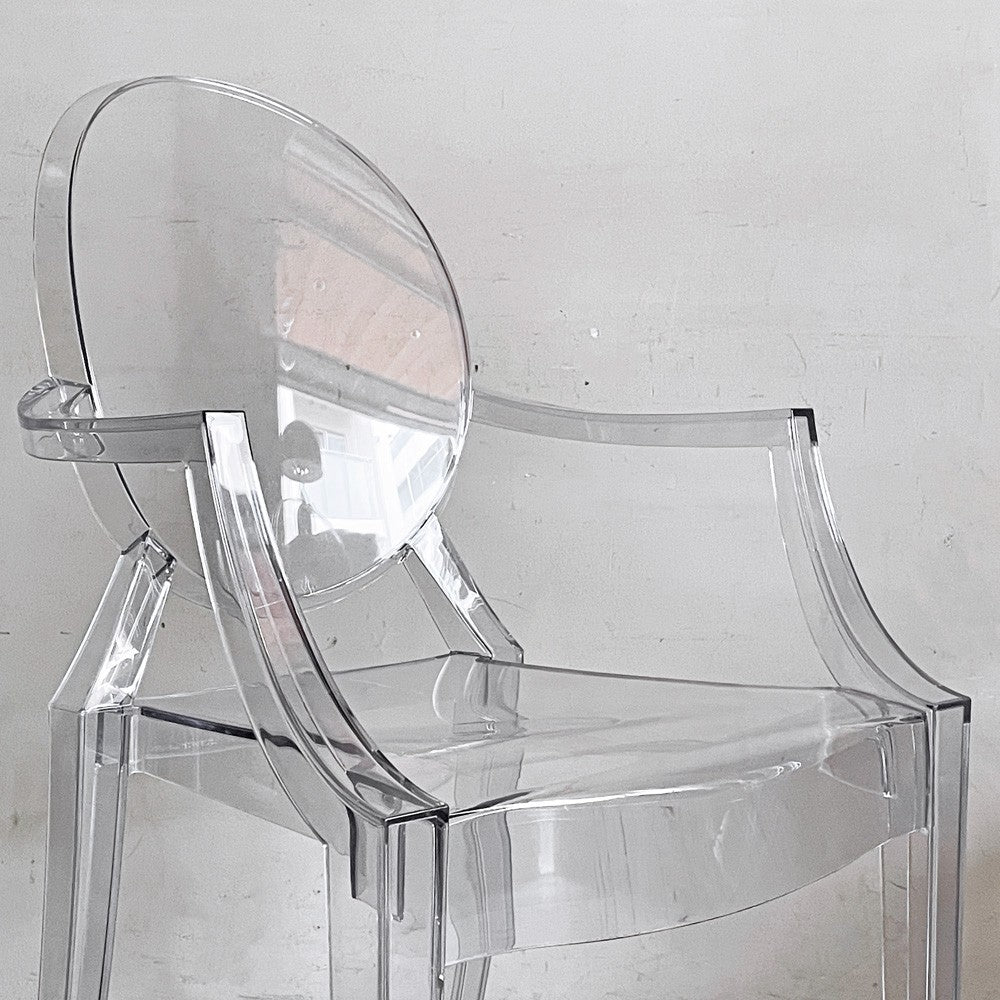 カルテル Kartell ルイゴースト LouisGhost アームチェア クリスタル スタッキング フィリップ・スタルク Philippe Starck イタリア B ■