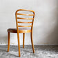 トーネット THONET ライターチェア leiter chair ダイニングチェア ベントウッド ラダーバック ファブリックシート 木製 W44cm ビンテージ ■