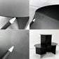 ヘイ HAY スリットテーブル SLIT TABLE XL サイドテーブル ローテーブル ラウンド Φ45cm スチール ブラック 北欧 デンマーク モダン C ●