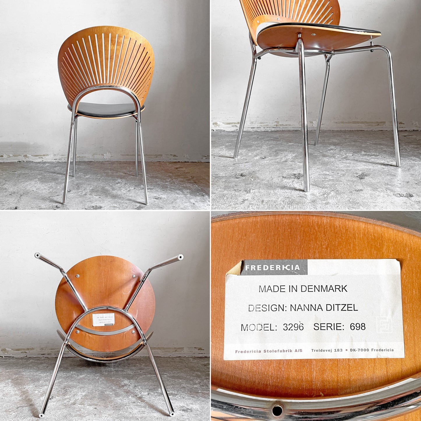 フレデリシア FREDERICIA トリニダード チェア TRINIDAD CHAIR 張り座 ダイニングチェア ナナ・ディッツェル デンマーク B ■