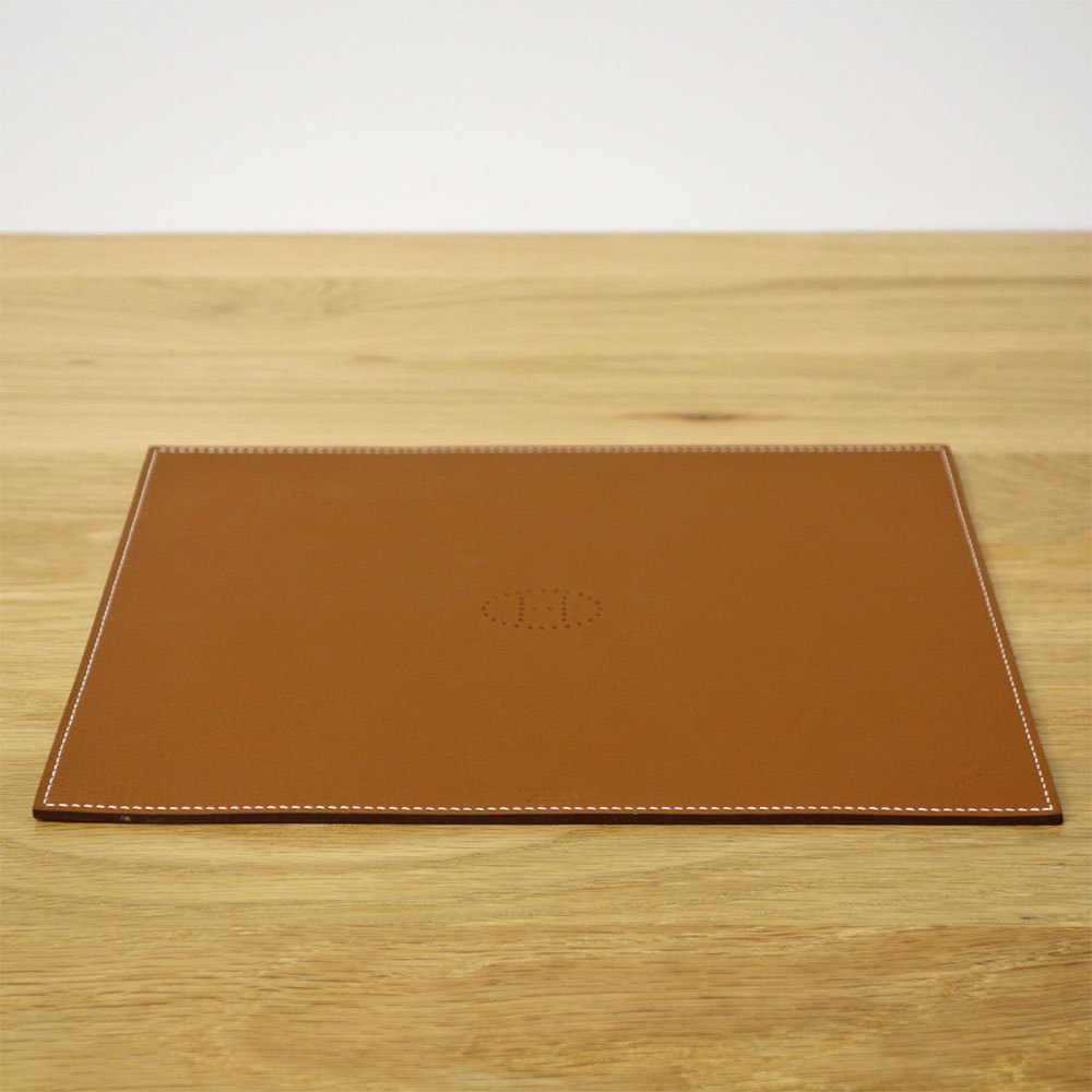エルメス HERMES ミーズ エ ルランス マウスパッド トリヨン・リス/トリヨンH レザー 本革 ◎