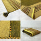 サヤンサヤン SAYANSAYAN インドキリム ラグマット インド綿 幾何学模様 手織り コットン 250×195cm グリーンベース ●