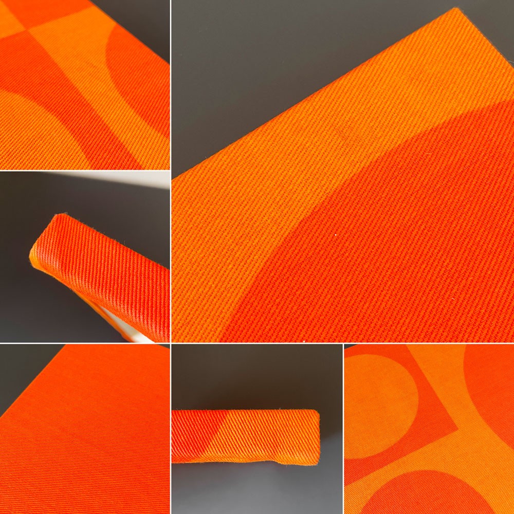 イノベーション INNOVATION ジオメトリ Geometri ファブリックパネル オレンジ 41×27.5cm ヴェルナー・パントン Verner Panton スペースエイジ B ◎