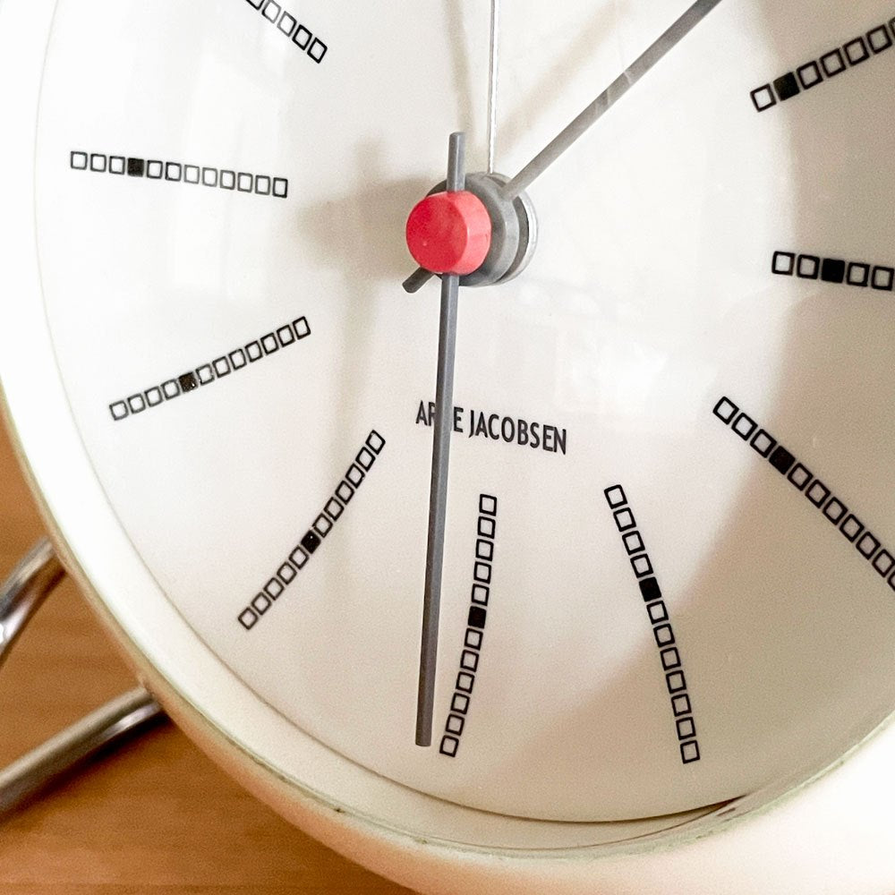 ローゼンダール ROSENDAHL バンカーズ テーブルクロック BANKERS Table Clock 置時計 ホワイト アルネ・ヤコブセン デンマーク ■