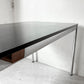 USM Haller USMハラーテーブル ワーキングデスク ダイニングテーブル オーク材 ブラック W125cm アジャスター付 スイス モダン ★