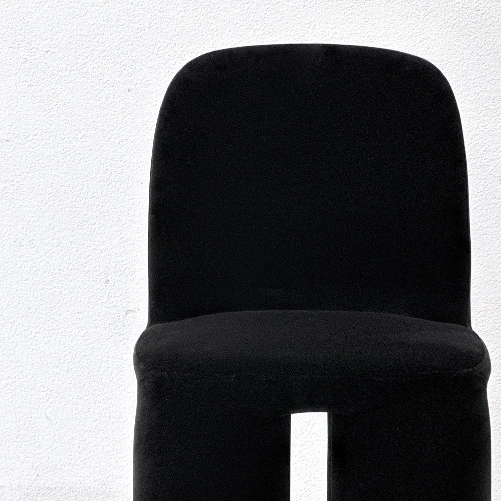 ミネルバ MINERVA ゾウ チェア Zo chair ブラック ベロア調 ぬいぐるみの椅子 黒川雅之 Kurokawa Masayuki 80's vintage ●