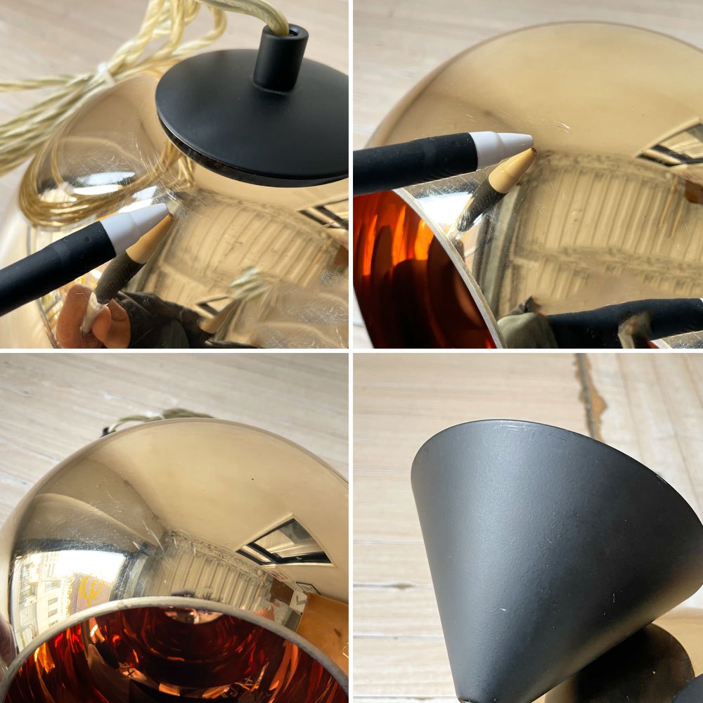 トムディクソン Tom Dixon コッパー Copper Round Pendant 25 ペンダントライト ラウンド ブロンズ 箱付 定価￥70,180- 廃番 ★