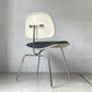 ハーマンミラー Herman Miller ツーピースプラスチックチェア Two Piece Plastic Chair DCM ホワイト グレー ファブリック張替済 ビンテージ イームズ 希少 ★