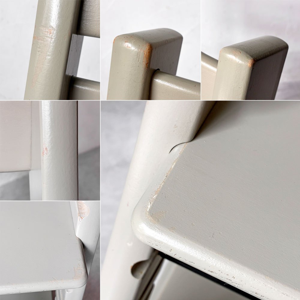 ストッケ STOKKE トリップトラップ TRIPP TRAPP ベビーチェア キッズチェア S/N4～ グライダー付き グレー ノルウェー 北欧家具 ★
