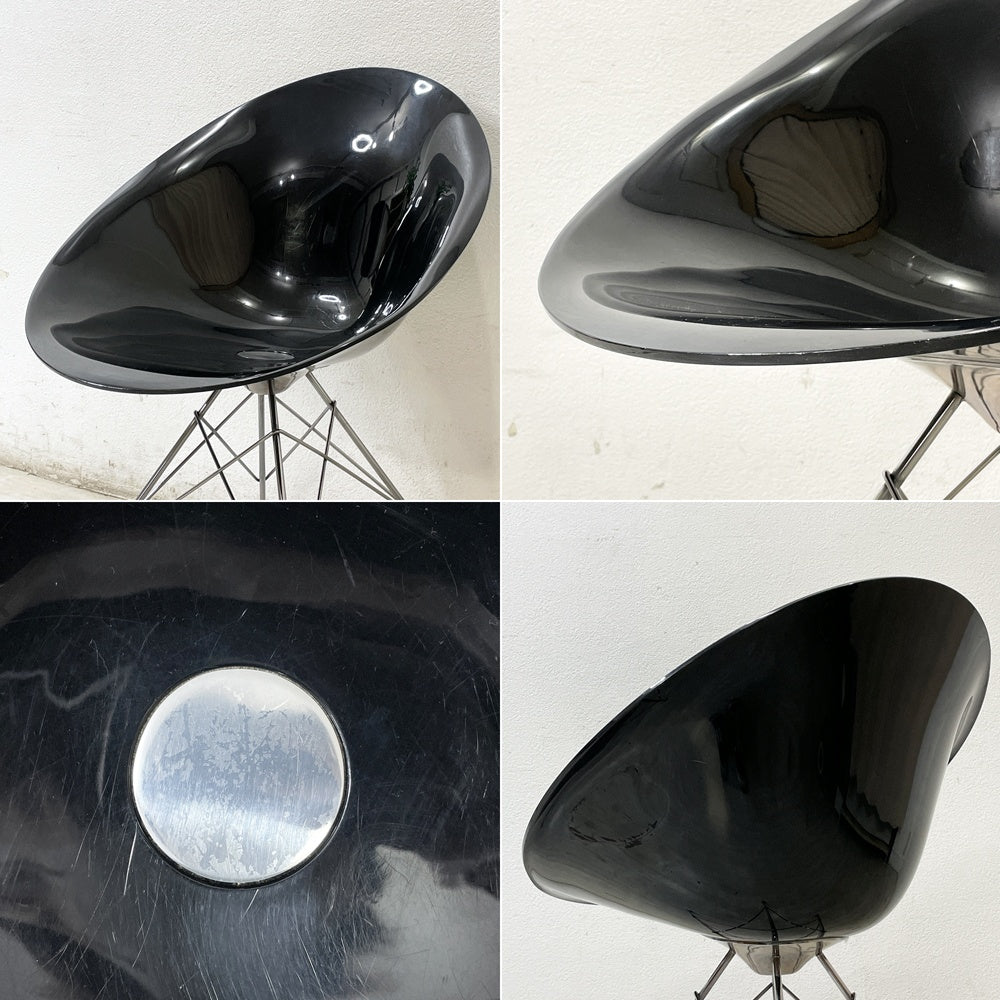 カルテル Kartell エロエス ERO S ダイニングチェア ブラック 4本脚 フィリップ・スタルク スペースエイジ イタリア 参考定価￥93,400- ●