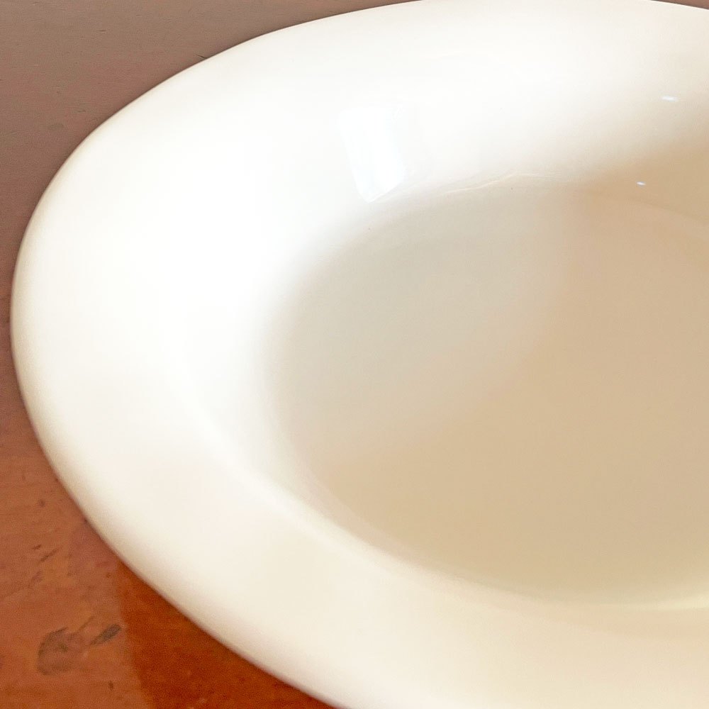 コーニング社 CORNING T.M REG ミルクガラス ボウル 深皿 25cm メスウェア USビンテージ 希少 ■