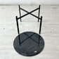 オックスデンマーク OX DENMARQ シングルデックテーブル SINGLE DECK TABLE 大理石×スチール ブラック モダンデザイン 定価 99,000円 ●