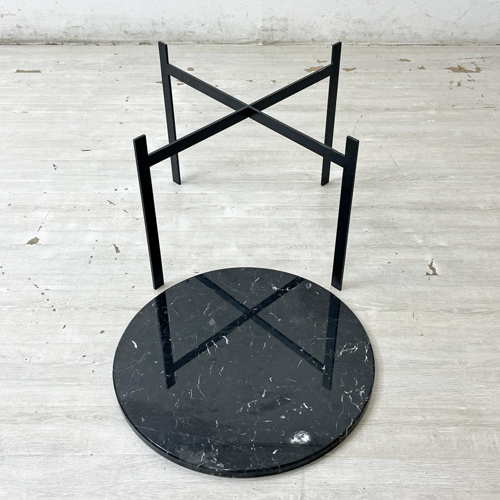 オックスデンマーク OX DENMARQ シングルデックテーブル SINGLE DECK TABLE 大理石×スチール ブラック モダンデザイン 定価 99,000円 ●