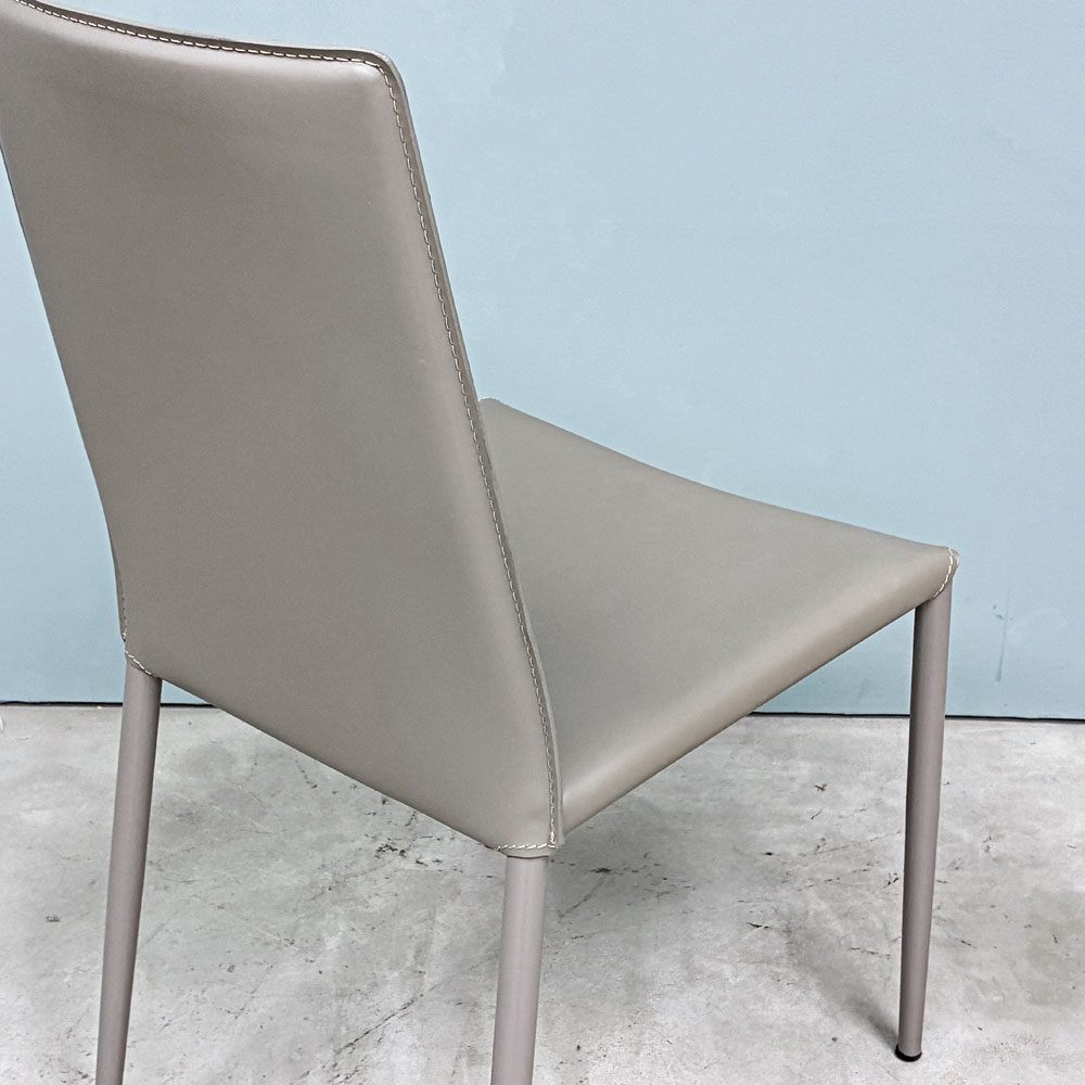 カリガリス Calligaris ボヘム BOHEME ダイニングチェア トープ 再生レザー ミニマル モダン イタリア  A ◎