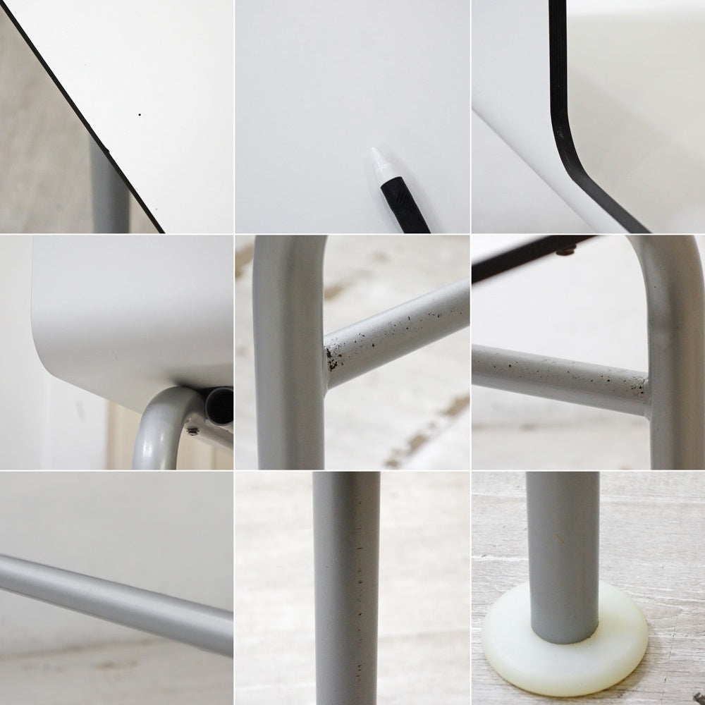 イデー IDEE テクンオフィスデスク TECHN OFFICE DESK ホワイト ラミネート天板 クラウディオ・コルッチ デザイン 希少 ●