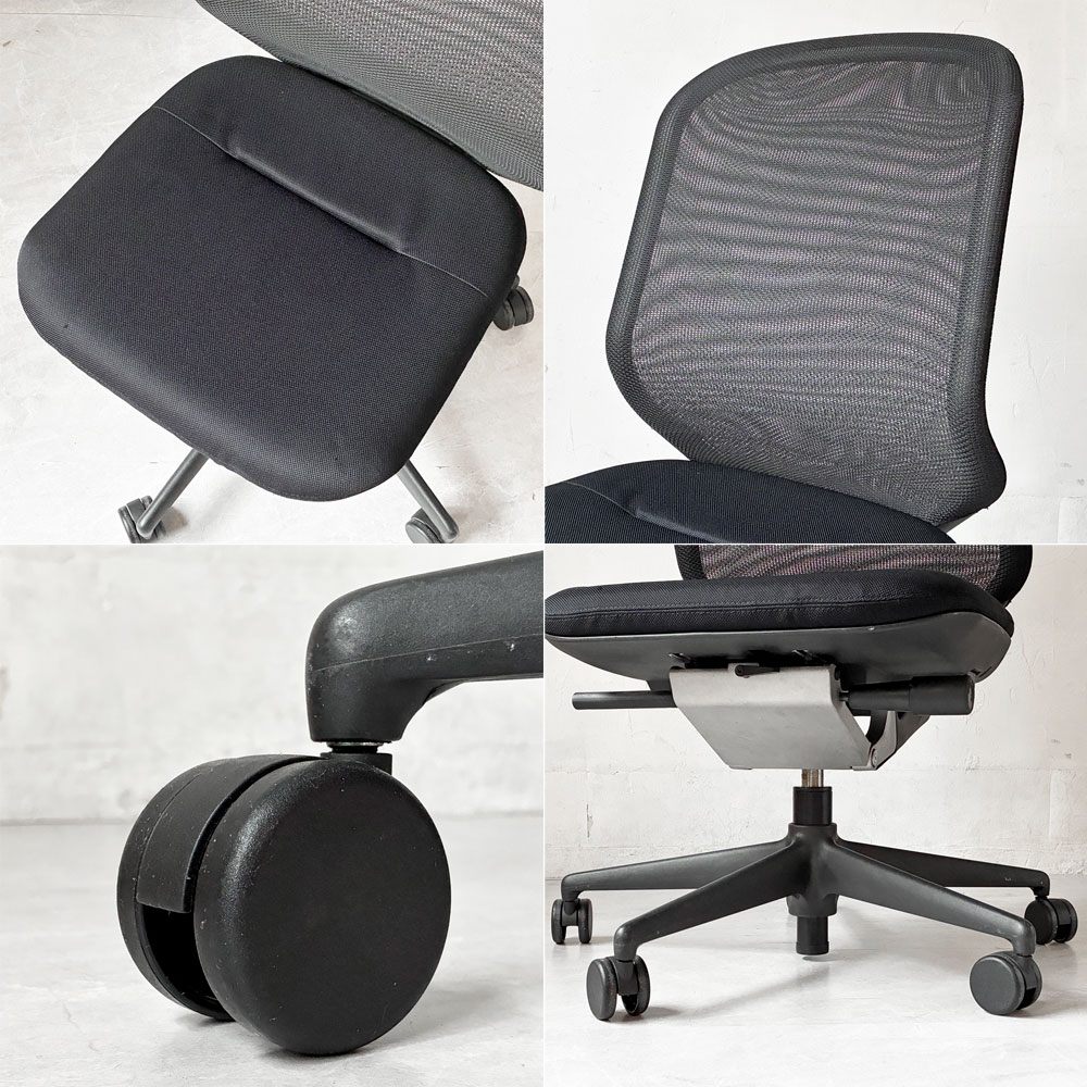 ヴィトラ vitra メダパル Meda Pal オフィスチェア デスクチェア ブラック キャスター 昇降機能 リクライニングロック アルベルト・メダ 廃盤 ★