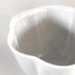 境知子 白釉輪花茶杯 湯呑 ぐい呑み 猪口 カップ 白磁 Φ8.5cm 陶芸家 現代作家 B ■