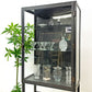KNF Neille Olson HOME&GARDEN アイアン ガラスキャビネット ディスプレイケース 棚板高さ調節可能 アジャスター付き ●