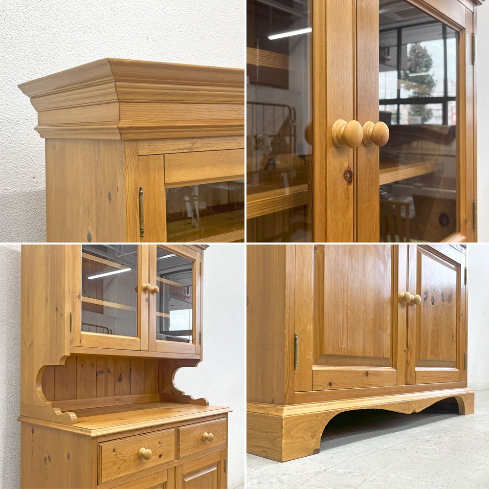 ペニーワイズ THE PENNY WISE パイン材無垢 カップボード キッチンボード W100cm 英国家具 UKカントリー 〓