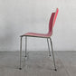 エンゲルブレヒト Engelbrechts チャリック CHAIRIK 101 スタッキングチェア 4本脚 バーチ材 レッド 6脚セット 専用トローリー付 エリック・マグヌッセン 未使用保管品 〓