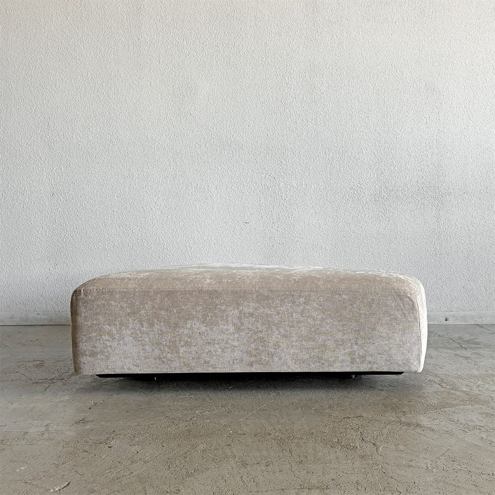 マスターウォール MASTERWAL コンポジット COMPOSIT SYSTEM SOFA システムソファ オットマン ファンシェイプ45° ファブリック ベージュ系 定価￥176,000-以上 〓