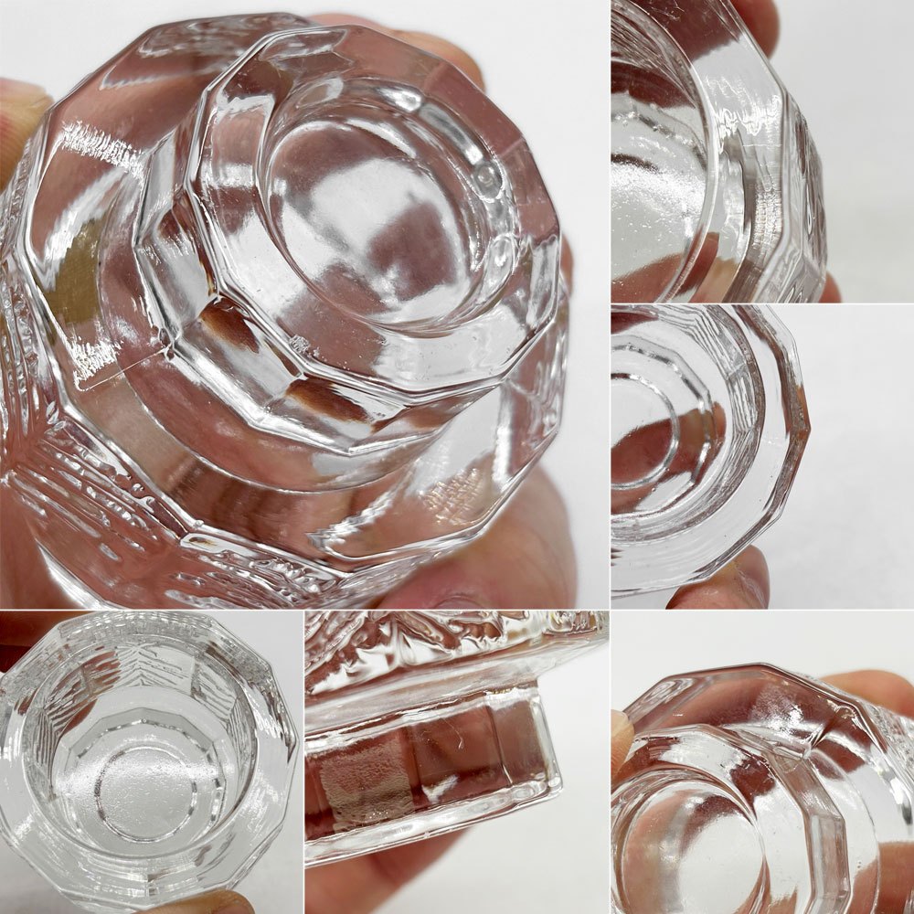 イッタラ iittala クーシ kuusi キャンドルホルダー モミの木 12角形 W6cm フィンランド 北欧雑貨 80s ビンテージ ●