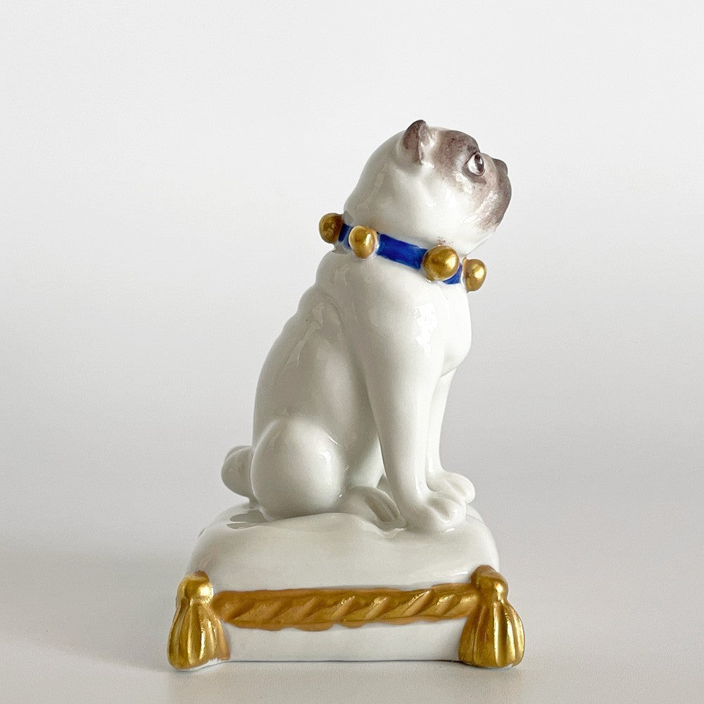 クーン ケラミック Kuhn Keramik ヨハン Johann フィギュリン パグ 犬 ドッグ 陶器 ハンドメイド ドイツ 希少 ■
