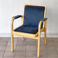 アルテック artek E45 アームチェア アルヴァ・アアルト Alvar Aalto バーチ スエード調ファブリック ラメラ曲木 ビンテージ 北欧家具 フィンランド ◇