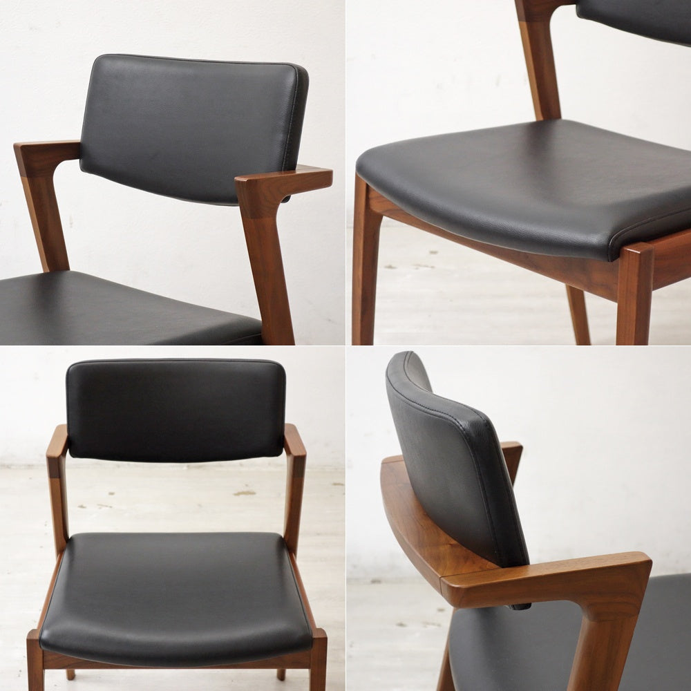 冨士ファニチア FUJI FURNITURE コティ Koti アームレスチェア ウォールナット材 ハーフアーム D03780N B ●