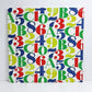 ハーマンミラー Herman Miller アレキサンダー・ジラード Alexander Girard ナンバーズ Numbers テキスタイル ビンテージ ファブリックパネル 100 x 100cm ジラルド ●