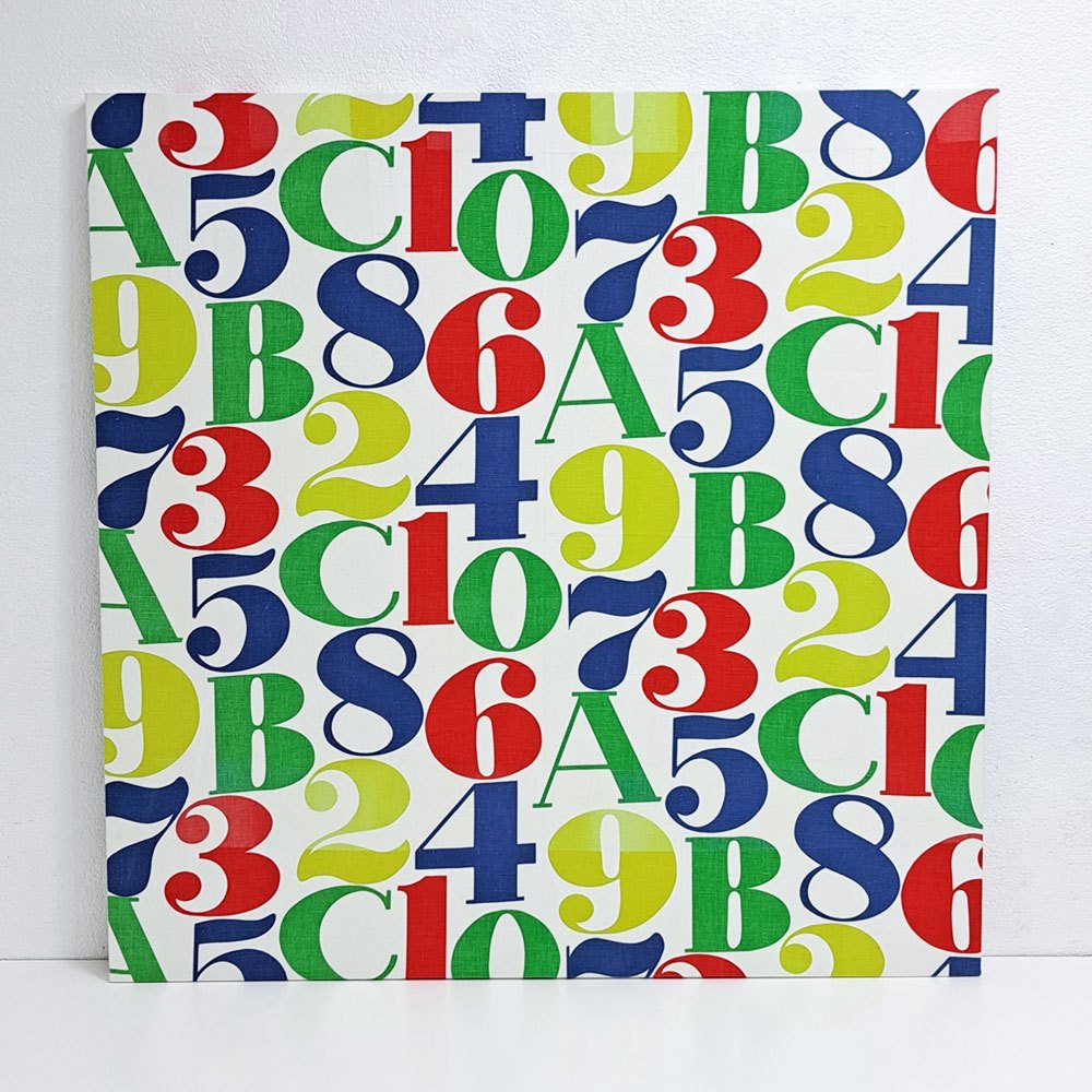 ハーマンミラー Herman Miller アレキサンダー・ジラード Alexander Girard ナンバーズ Numbers テキスタイル ビンテージ ファブリックパネル 100 x 100cm ジラルド ●