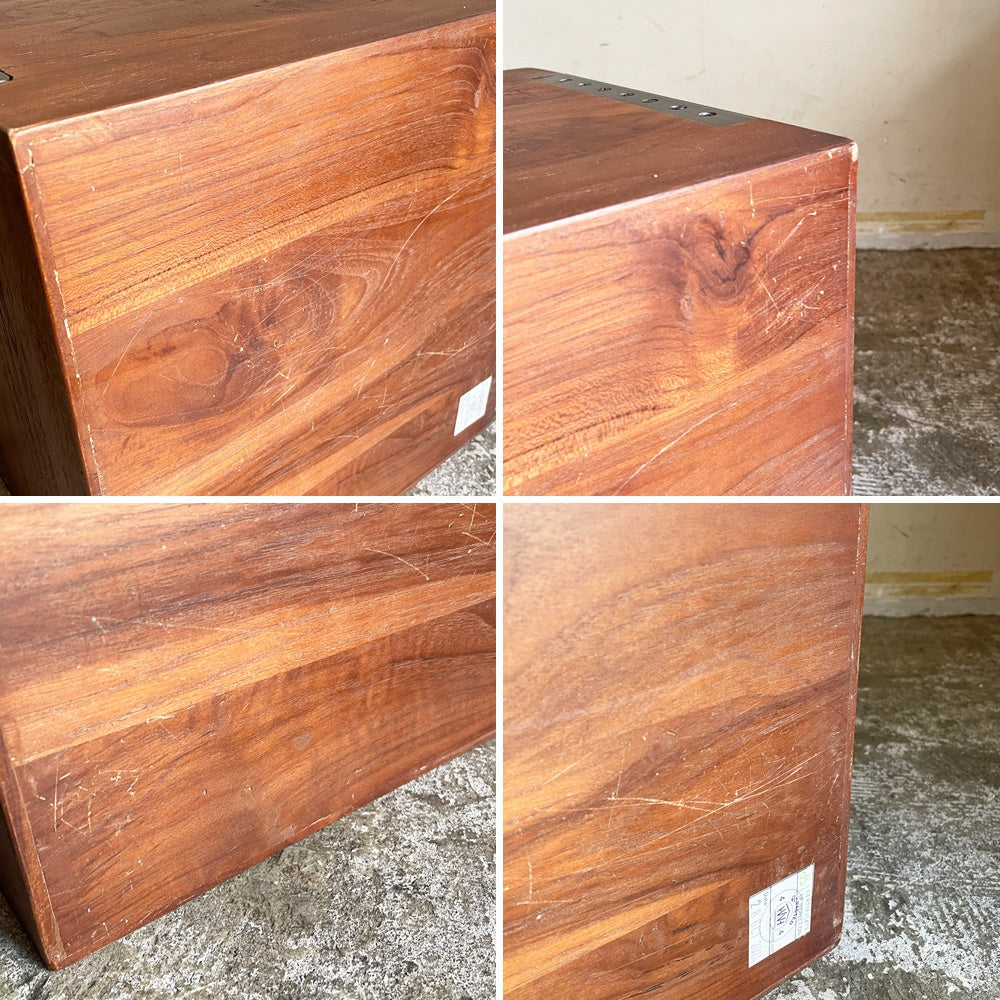 アクメファニチャー ACME Furniture トロイ オープンボックス TROY OPEN BOX L チーク古材 アイアン W32cm 収納 USビンテージスタイル 定価￥15,015- C ■