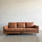 ジャーナルスタンダードファニチャー j.s.F ピーエスエフカウチソファ PSF COUCH SOFA 3人掛けソファ＆オットマン レザー調  W210cm コンセント＆USB充電口付 定価￥165,000- 〓