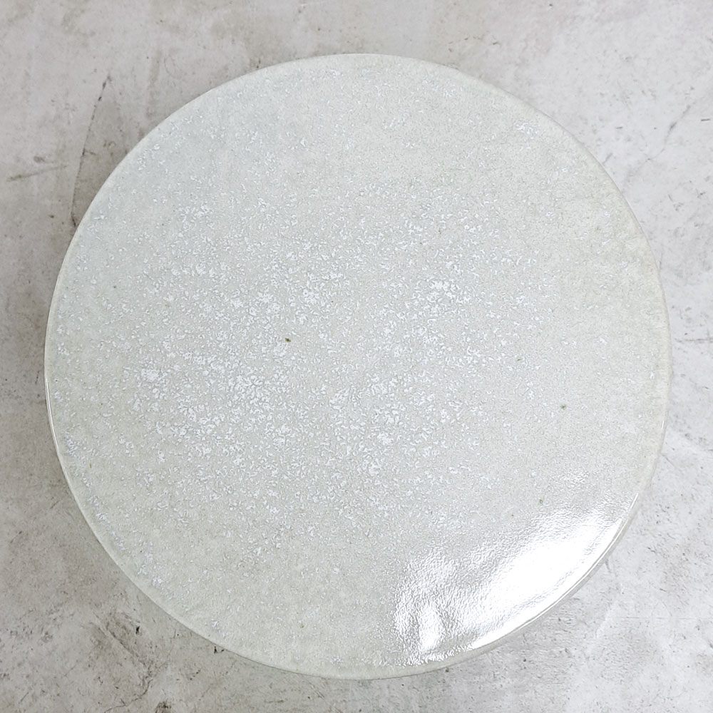 タイム＆スタイル TIME&STLE stoneware sculpture 石見焼 スツール TSSG102 サイドテーブル オブジェ 彫刻 嶋田窯 伝統工芸 定価￥95,700- ●