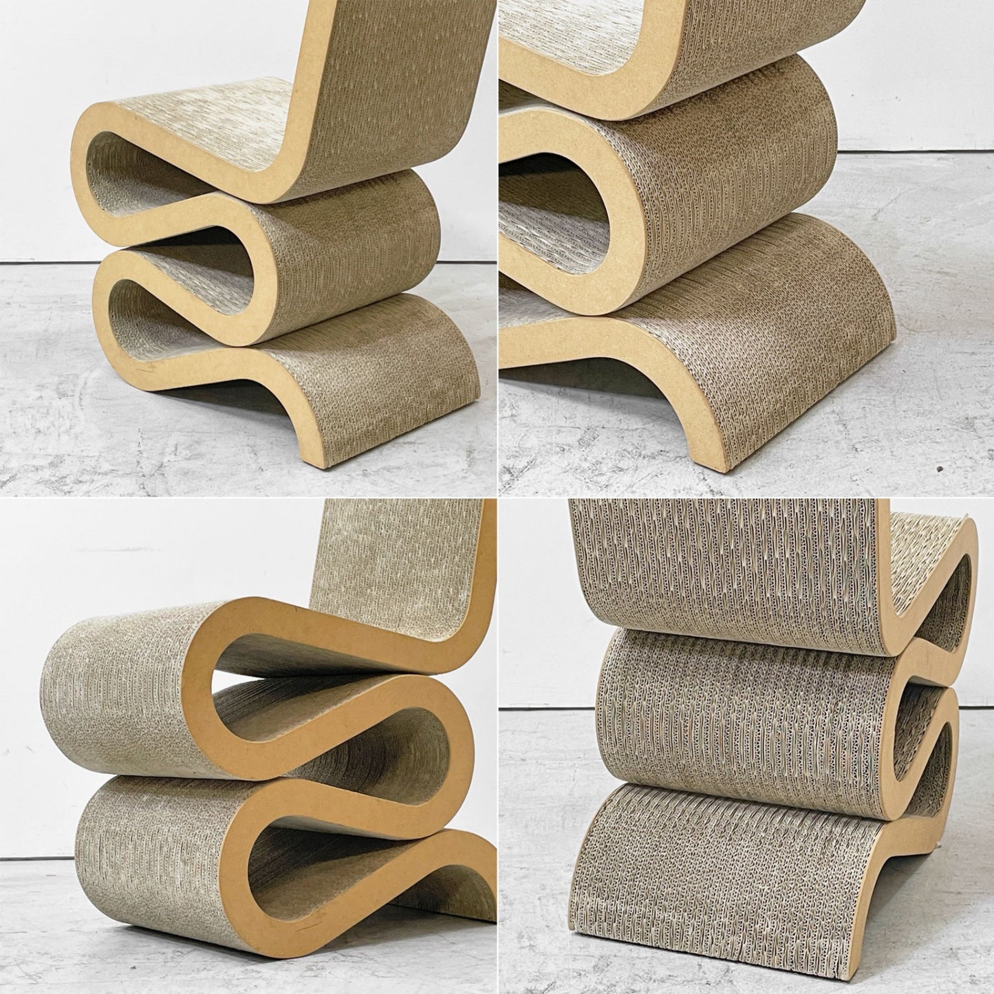 ヴィトラ vitra ウィグル サイドチェア Wiggle Side Chair 段ボール素材 フランク・ゲーリー Frank Gehry 参考定価￥¥170,500- ●